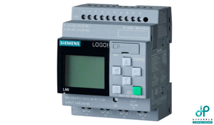 LOGO! CPU زیمنس مدل 6ED1052-2MD08-0BA1 (LOGO! 12/24RCE – 8DI / 4DO رله‌ای)